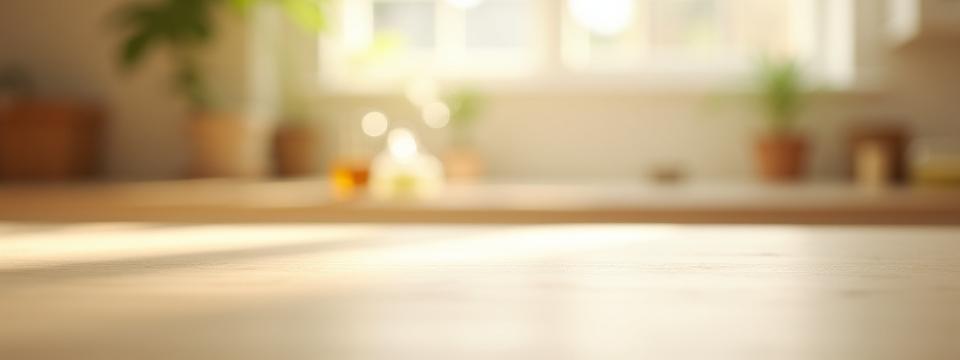 Soft-focus image of a serene skincare workshop with natural light