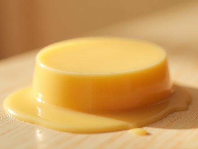 Solid Cocoa Butter & Jojoba Body Moisturizer Bar, unpackaged and ready for use.